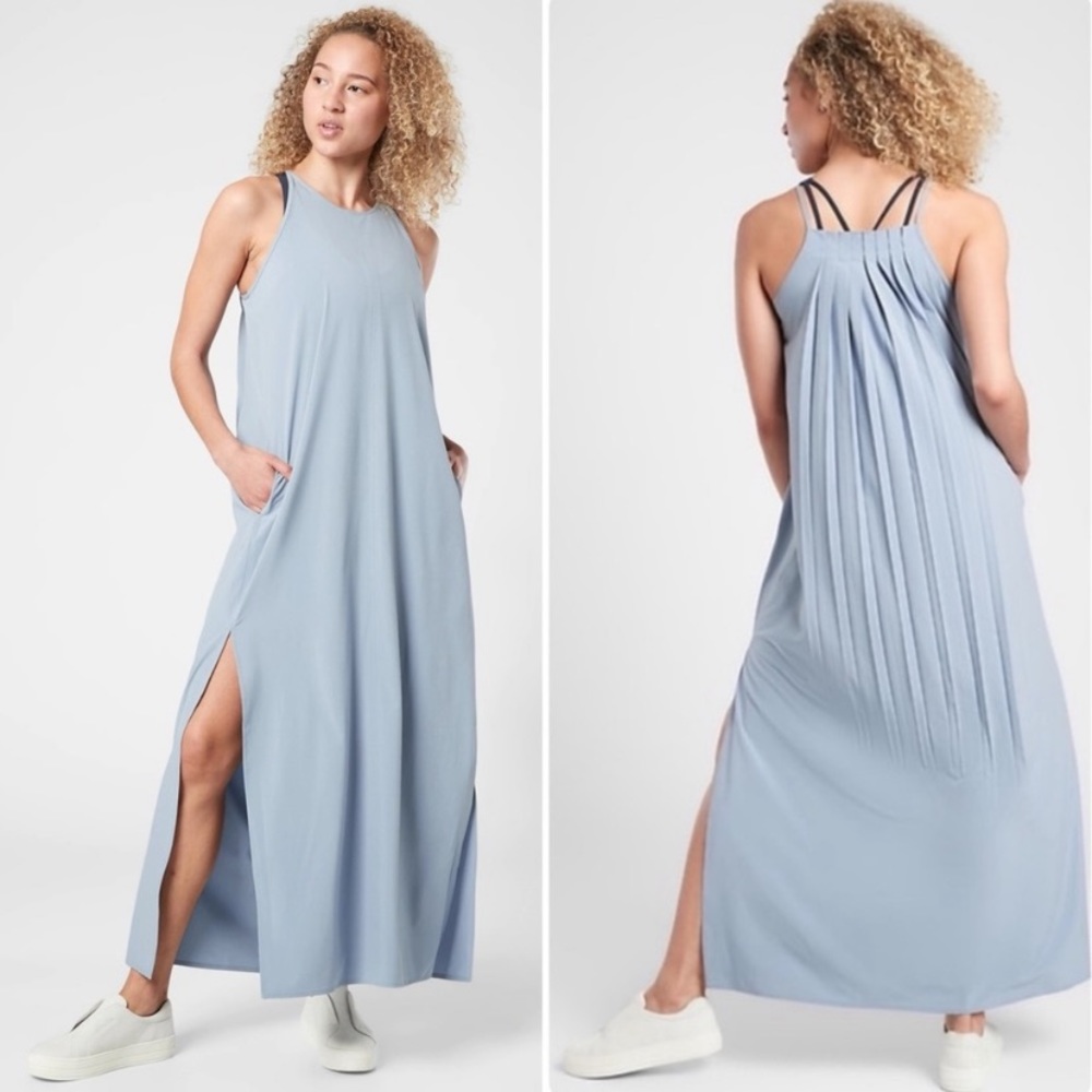 Athleta Women's Light Blue Maxi Dress